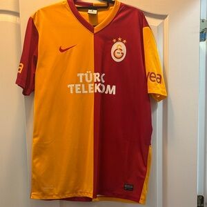 Nike Turkish Galatasaray Red and Yellow Soccer Jersey